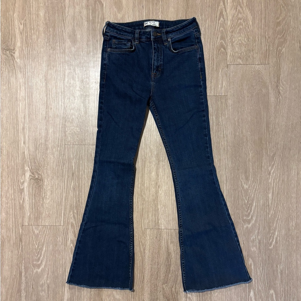 Free People Dark Blue Flare Jeans